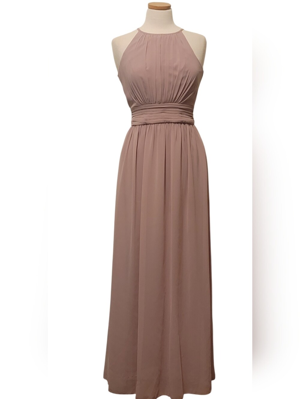 Davids Bridial Chiffon Sheer Bridal Wedding Guest Formal Party Events Maxi Dress
